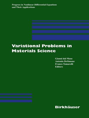 cover image of Variational Problems in Materials Science